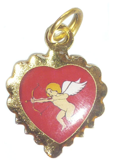 Médaille de Cupidon saint valentin