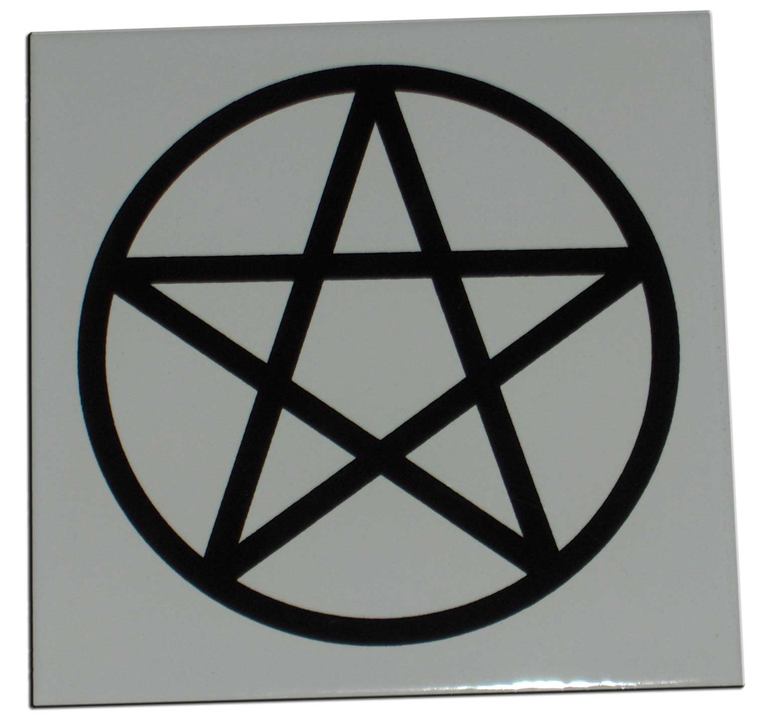 pentagramme sur céramique