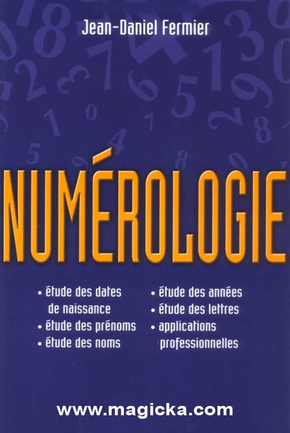 livre Numérologie, Jean Daniel Fermier